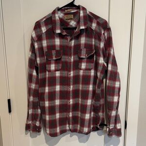 Classic Red Plaid Button Down Shirt